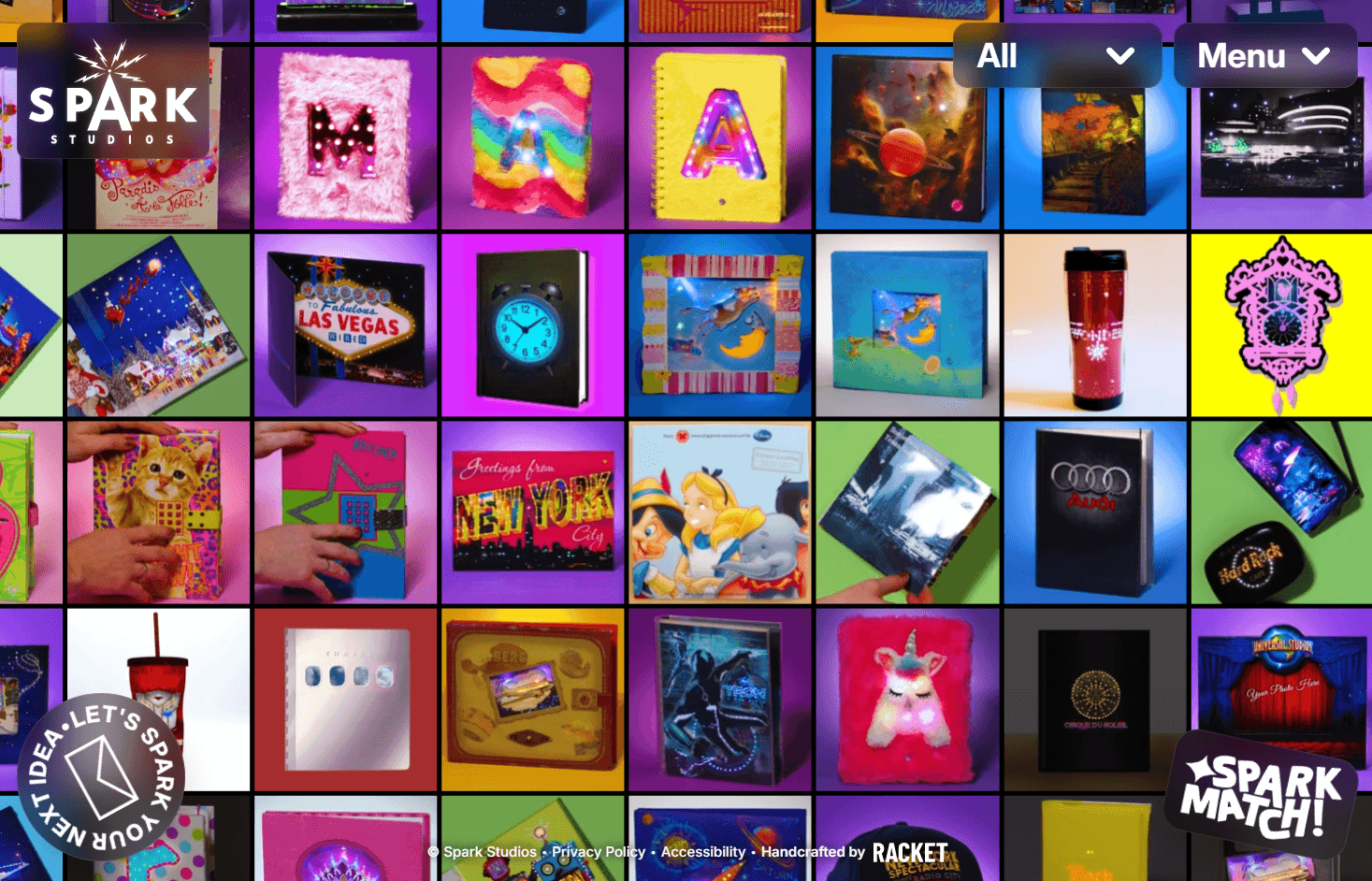 Spark Studios logo design, journals, cards, wearables, wearable, spark studios, souvenir, photo frames, folding photo frames, museum, event, greetings cards, home, fiber optics, LED systems, illuminated design, light-up products, animated greeting cards, electronics engineering, industrial design, innovative lighting, product development, custom manufacturing, global sourcing, injection molding, CAD production, textile construction, product engineering, turnkey logistics, theatrical design, museum souvenirs, luxury giftware, promotional products, award-winning design, boutique design studio, stationery innovation, Paul Zalon